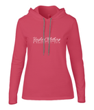 Anvil Ladies Fashion Basic Long Sleeve Hooded T-Shirt Unified Clothing Est. White - Unified Clothing